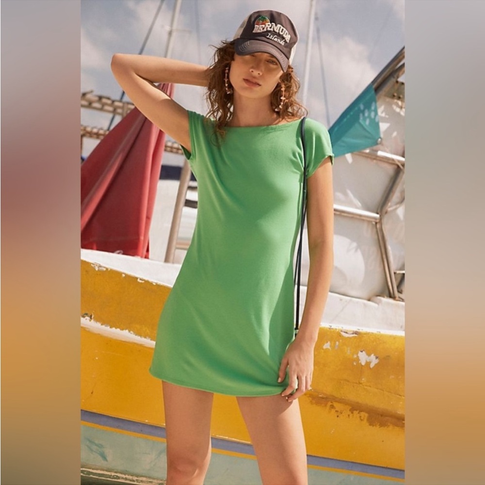 New Free People Rosalia Low-Back Green Mini Medium - Picture 6 of 8